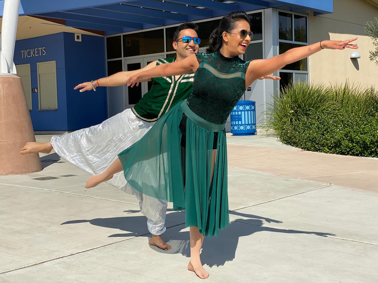 Gourav Wadhwa and Nirali Vora performing in costume